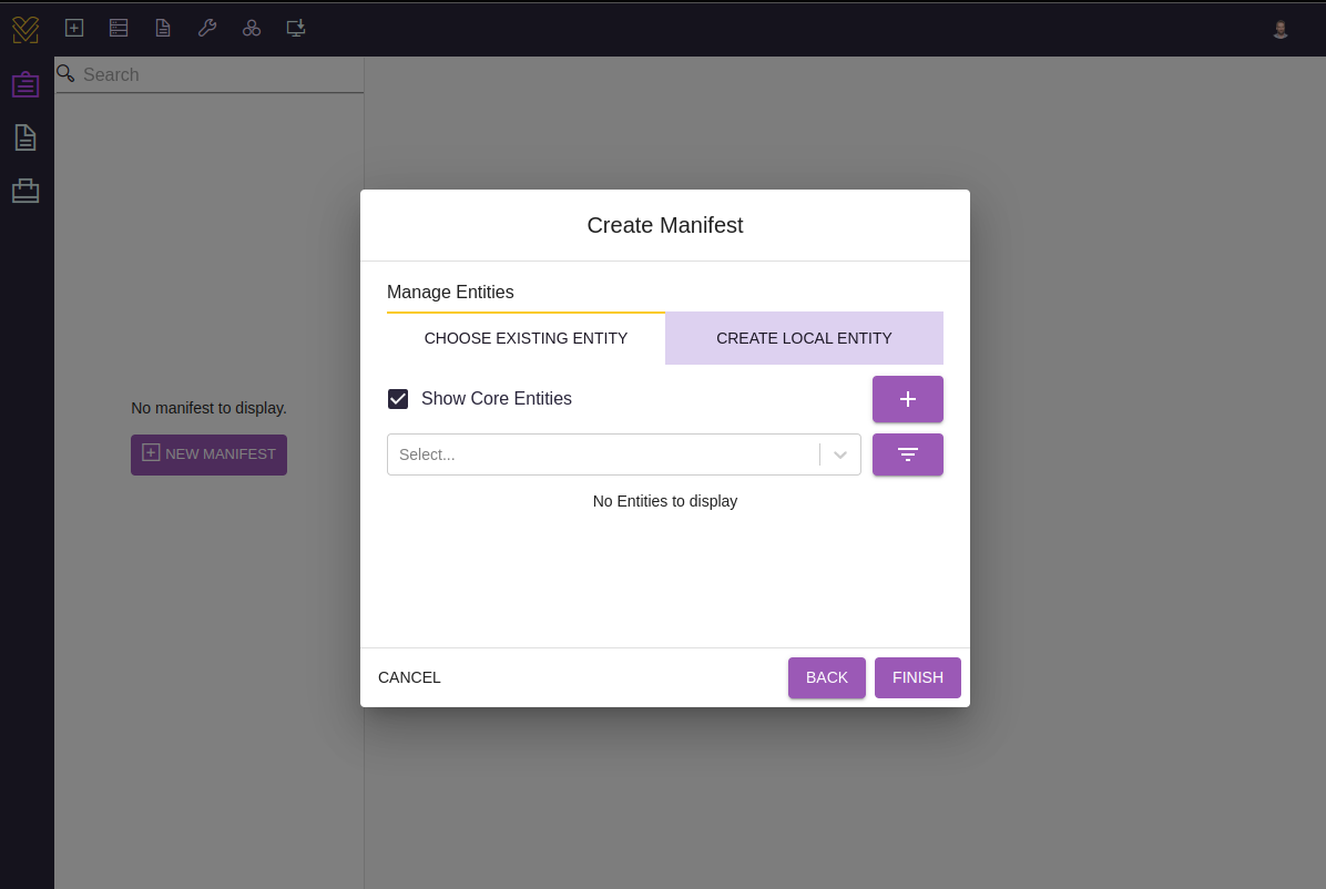 Managing Entities